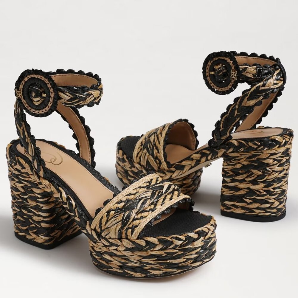 Sam Edelman Iliana Ankle Strap Wedge Sandal – Size 6.5